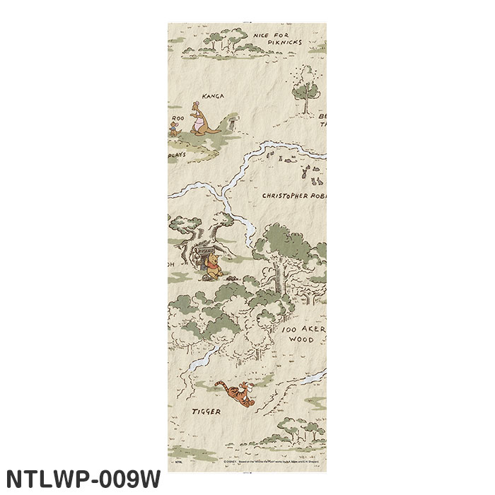 アサヒペン公式 くまのプーさん壁紙 Ntlwp 009w 地図 驚きの値段