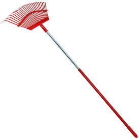 【ポイント5倍 1/9 20:00〜1/16 01:59まで】熊手 くまで 千吉 ローンクマデ 25本爪 SGR-4 赤 レッド 全長：約1480mm ガーデン熊手 土ならし 掃除 藤原産業 fwsg