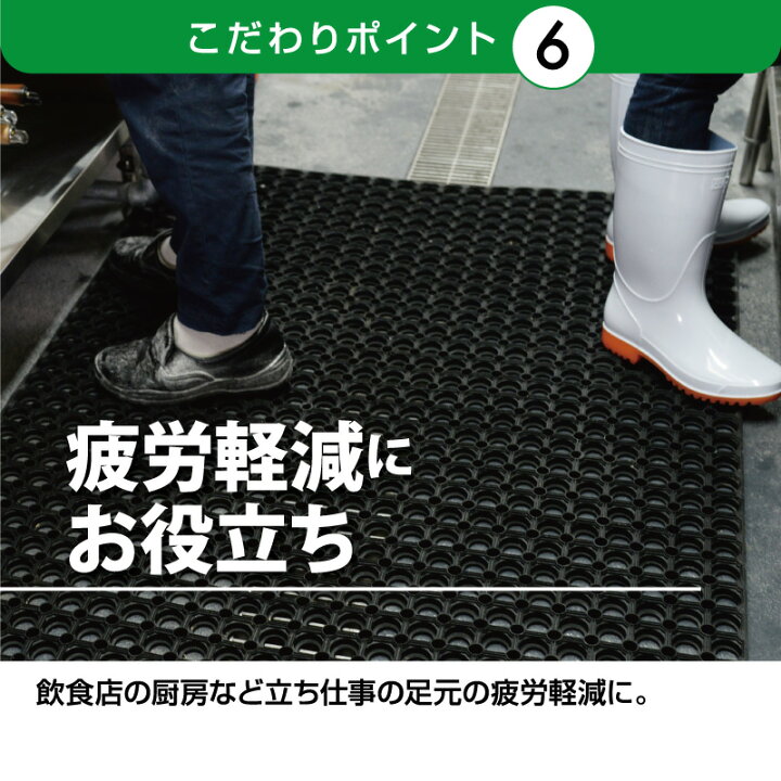 楽天市場】有孔ラバーマットS 5枚セット ゴムマット 約40cmx60cmx1 