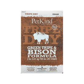 Pet Kind (ペットカインド) トライプドライ グリーントライプ&バイソン 907g ペット用品 ペット