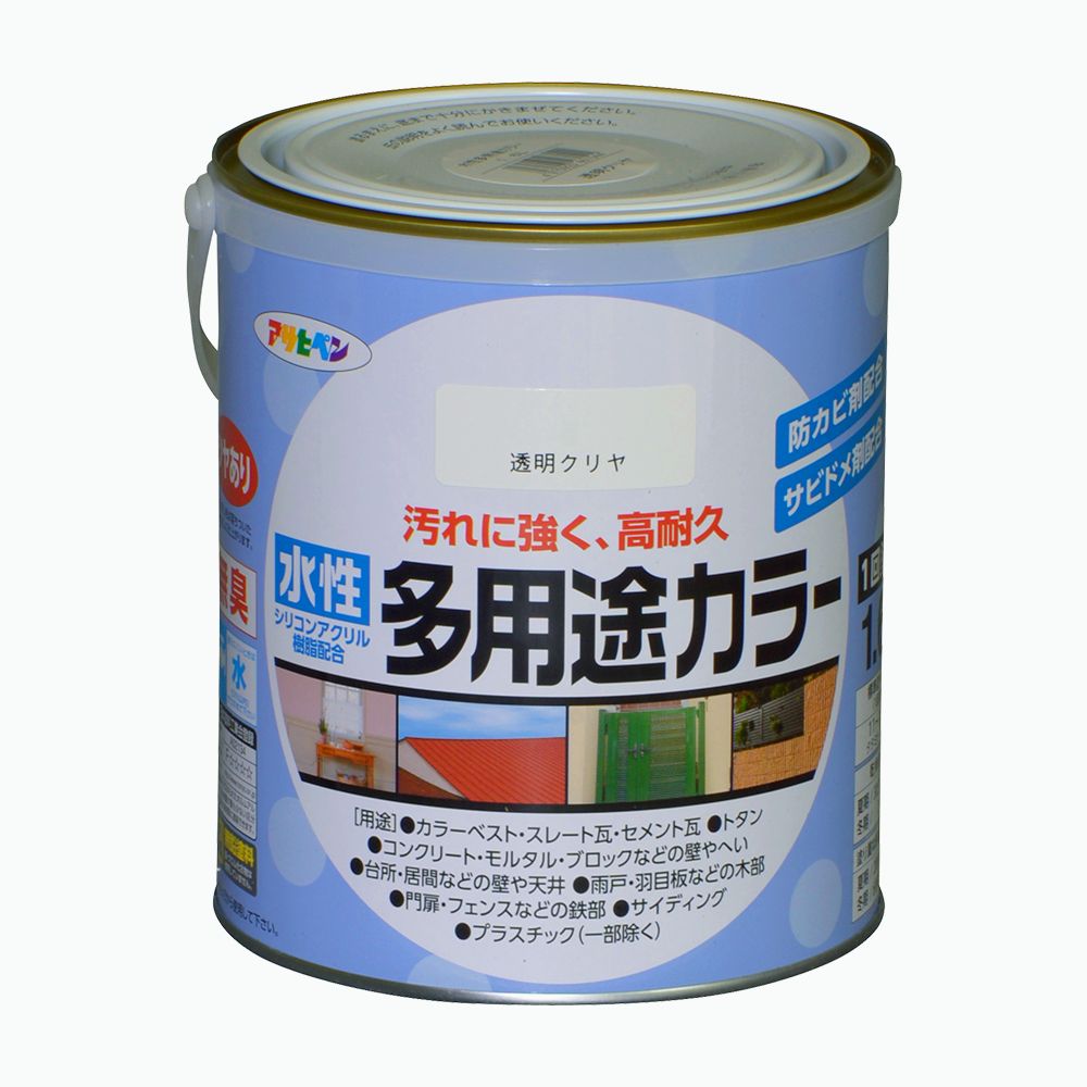 【楽天市場】水性塗料 水性ペンキ アサヒペン 水性多用途カラー 1.6