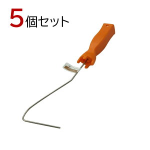 【ポイント5倍 10/24 20:00〜10/27 09:59まで】タイホウ ローラーハンドル ミニミニハンドル3〜4インチ兼用 短柄 5個セット 全長約31cm 塗装用ローラーハンドル ペンキ 塗装