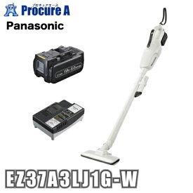 【あす楽】Panasonic/パナソニック EZ37A3LJ1G-W（白/ホワイト） 工事用 充電クリーナー Dual 18V/5.0Ahデュアル電動工具 小型軽量掃除機 コードレス 清掃 石膏粉 ごみ捨て 簡単