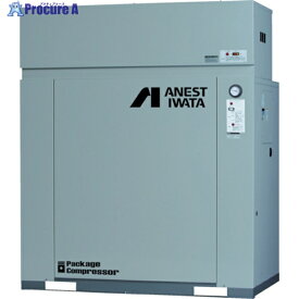アネスト岩田 レシプロコンプレッサー(給油式) パッケージコンプレッサ D付 7.5KW 50Hz 吐出圧力0.7〜0.85MPa CLP75EF-8.5DM5 1台 ■▼769-5209