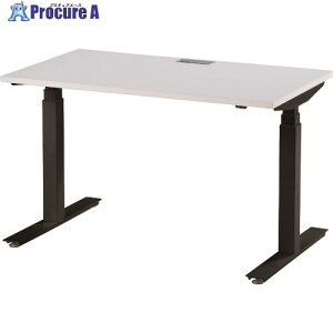 TOKIO 電動昇降式ワークデスク 間口1200×奥行700×高さ700〜1250mm ホワイト FWD-B127-W 1台 ■▼139-5514 ※車上渡し