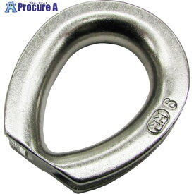 水本 ステンレス シンブル 使用ロープ径14mm A-2944 1個 ■▼317-4479【代引決済不可】【送料都度見積】