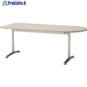 TOKIO �~�[�e�B���O�e�[�u�� ���ȉ~�^ 1500X750 �j���[�O���[ ATT-1575US NG 1�� ����147-5600 �y�����s�x���ρz���ԏ�n��