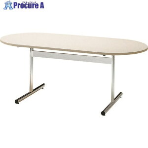 TOKIO �~�[�e�B���O�e�[�u�� �ȉ~�^ 1800X750 �j���[�O���[ TT-1875RS NG 1�� ����148-1897 �y�����s�x���ρz���ԏ�n��