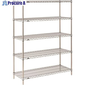 ERECTA �X�[�p�[�V���[�Y�E���C���[�V�F���t SS610 �Ԍ�605mm×���s307mm×����2197mm DB�t 5�i SS610�EP2200W-5 1�� ����214-8138�y������ϕs�z�y�����s�x���ρz