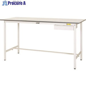 ���}�e�b�N �y�ʍ�Ƒ� ���[�N�e�[�u��150�V���[�Y �Œ莮 �����o���t �ሳ�����~���V�� W750×D750×H950mm �V���L�[�z���C�g SUPH-775U-WW 1�� ����324-3091