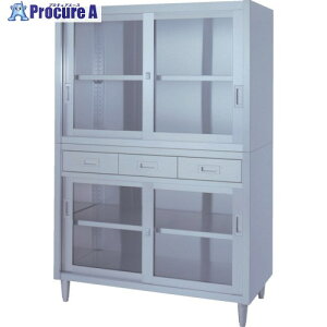 �V���R�[ �X�e�����X�ۊǌ� ��i���A�W���X�g�t VADGG�^ (���o�E�㉺�K���X��) 1500×450×1750 VADGG-15045 1�� ����828-2465 ���l��l����s��