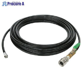 Asada 1/4洗管ホース コック付 10m SUSワンタッチカプラ仕様 HD03210 1本 ■▼135-6977 【送料都度見積】