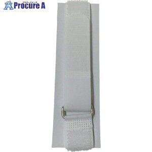 ユタカメイク マジックテープ 万能バンドゴム無し 25mm×40cm 環付 ホワイト G101 25X40(シロ) 10個 ■▼113-3884【代引決済不可】【送料都度見積】