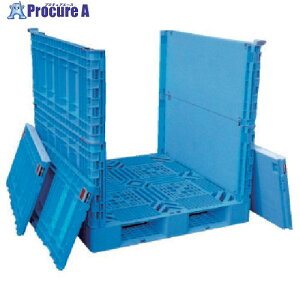 RISU 樹脂製 378749 パレットボックスBJ-S・1211x1152段上下両扉11ブルー BJ-S1211X115-UDW11 1台 ■▼132-5841 【送料都度見積】※車上渡し