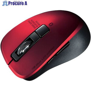 SANWA �É�Bluetooth 5.0 �u���[LED�}�E�X(5�{�^���E���b�h) MA-BTBL155R 1�� ����246-3044 ���l��l����s��