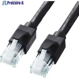 SANWA カテゴリ6A LANケーブル KB-T6ATS-01BK 1本 ■▼246-3676 ※個人宅様送り不可