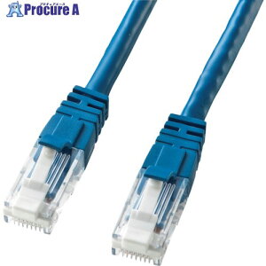 SANWA �ߐ܂�h�~�J�e�S��6LAN�P�[�u�� KB-T6TS-90BLN 1�{ ����363-0201 ���l��l����s��