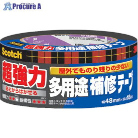 3M スコッチ 超強力多用途補修テープ 48mm×18m ダークグレー DUCT-NR18 1巻 ▼363-0935【代引決済不可】