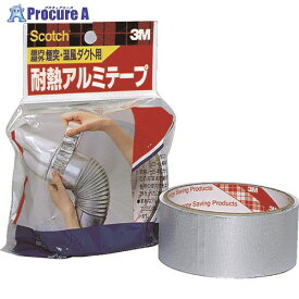 3M スコッチ 耐熱アルミテープ 38mm×4.5m EN-05 1巻 ▼542-3287【代引決済不可】