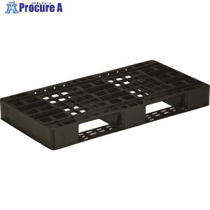 サンコー リサイクルプラスチックパレット 812904 D2-055110 SK-D2-055110-BK 1枚 ■▼115-5260 【送料都度見積】