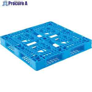 �T���R�[ �v���X�`�b�N�p���b�g(�Жʎl������) 812202 D4-1111-8 �ő哮�׏d1000kg ���C�g�u���[ SK-D4-1111-8-BL 1�� ����459-4011 �y�����s�x���ρz