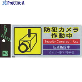 光 多国語防犯ステッカー (1枚入) SEC291-1 1枚 ▼781-2728【代引決済不可】