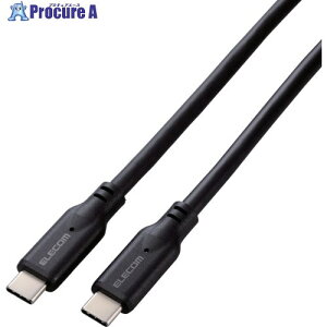 ELECOM USB Type-C to C�P�[�u�� USB10Gbps 100W�Ή� �X�^���_�[�h 1.0m �u���b�N MPA-CC1G10BK 1�{ ����657-3715