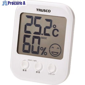 TRUSCO 熱中症・インフルエンザ危険度お知らせ付デジタル温湿度計 TDTM-001 1個 ▼160-6371【代引決済不可】