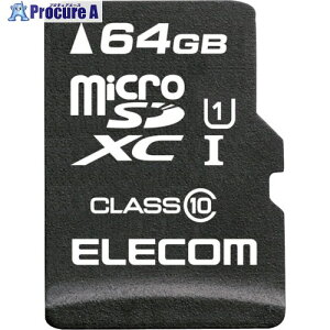 ELECOM f[^microSDXCJ[h MF-MSD064GC10R 1 333-6412
