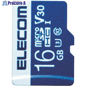 ELECOM f[^microSDHCJ[h UHS-I U3 V30 MF-MS016GU13V3R 1 333-7911