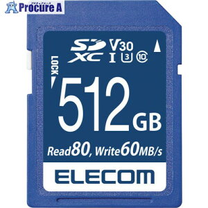 ELECOM SDXCJ[h(UHS-I Ή) MF-FS512GU13V3R 1 334-2764