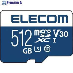 ELECOM microSDXCJ[h(UHS-IΉ) MF-MS512GU13V3R 1 334-4310