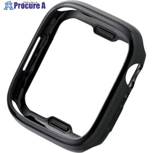 ELECOM Apple Watch 45mm�p�\�t�g�o���p�[ �u���b�N AW-21ABPUBK 1�� ����423-0842�y������ϕs�z