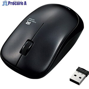 ELECOM ����IR�}�E�X 3�{�^�� ENELO�V���[�Y �É��{�^�� �u���b�N M-IR07DRSBK 1�� ��859-0404