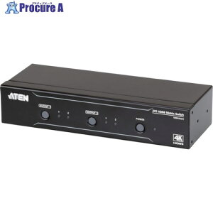 ATEN �}�g���b�N�X�r�f�I�ؑ֊� HDMI / 2���� / 2�o�� / 4K�Ή� VM0202H 1�� ����115-2241 �y�����s�x���ρz