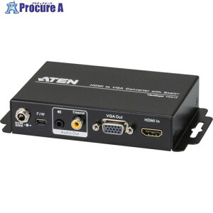 ATEN �r�f�I�ϊ��� HDMI to VGA / �I�[�f�B�I�Ή� / �X�P�[���[���� VC812 1�� ����115-3007 �y�����s�x���ρz