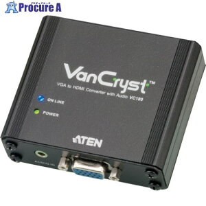 ATEN �r�f�I�ϊ��� VGA to HDMI�^�C�v VC180 1�� ����115-3011 �y�����s�x���ρz
