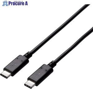 ELECOM USB2.0�P�[�u�� C-C�^�C�v �F�ؕi 1.0m �u���b�N U2C-CC5P10NBK 1�{ ��859-0575