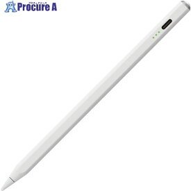 ナカバヤシ iPad専用充電式タッチペン ホワイト TPEN-001W 1本 ▼585-4223【代引決済不可】