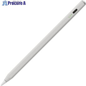 ナカバヤシ iPad専用充電式タッチペン ライトグレー TPEN-001GY 1本 ▼593-9415【代引決済不可】