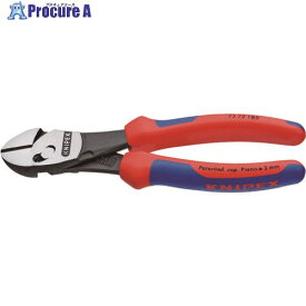 KNIPEX ツインフォースニッパー 180mm 7372-180BK 1丁 ▼446-8759【代引決済不可】