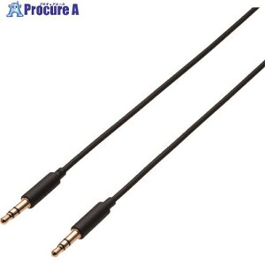 ELECOM �I�[�f�B�I���a3.5AUX�P�[�u��(�X�g���[�g-�X�g���[�g) AX-35M10BK 1�{ ����203-7574�y������ϕs�z
