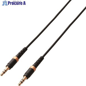 ELECOM ���ϋv�I�[�f�B�I���a3.5mmAUX�P�[�u��(�X�g���[�g-�X�g���[�g) AX-35MS05BK 1�{ ����204-7098