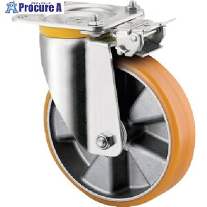 テンテキャスター 重荷重用キャスター”ZETA”(ウレタン車) φ125 自在式(方向ロック付) 4681ITP125P63 CONVEX 1個 ■▼268-1767