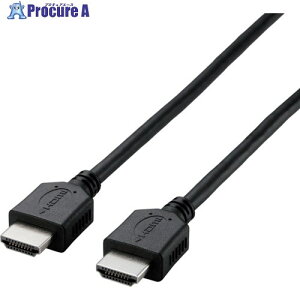 ELECOM HDMI�P�[�u�� �C�[�T�l�b�g�Ή� �G�R�p�b�P�[�W 2.0m �u���b�N CAC-HD14EL20BK 1�{ ����338-2801�y������ϕs�z