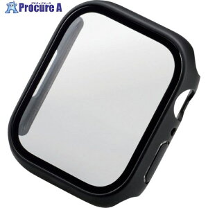 ELECOM AppleWatch series7 45mm�p�t���J�o�[�P�[�X �v���~�A���K���X ������ �u���b�N AW-21AFCGBK 1�� ����369-6595�y������ϕs�z