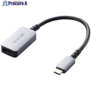ELECOM Type-CfϊA_v^ TypeC-HDMI 60Hz ϋv Vo[ AD-CHDMIQSSV 1 522-0401yϕsz