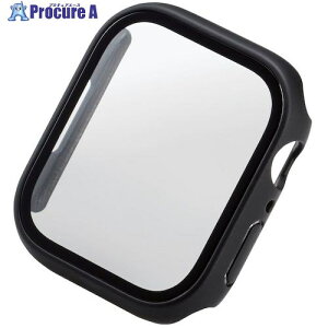 ELECOM AppleWatch8/7 45mm�p�t���J�o�[�P�[�X �v���~�A���K���X �S���� ������ �u���b�N AW-22AFCGOBK 1�� ����522-6920