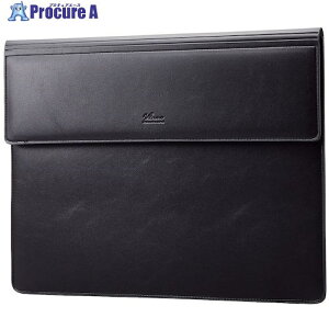 ELECOM パソコンケース 薄型フラップ スリーブ型 ソフトレザー リストレスト一体型 14インチ ブラック BM-IBSVW03BK 1個 ■▼534-9446