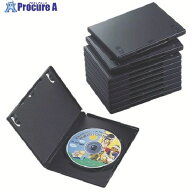 ELECOM DVDトールケース 1枚収納/10枚セット ブラック CCD-DVD03BK 1個 ■▼538-2301